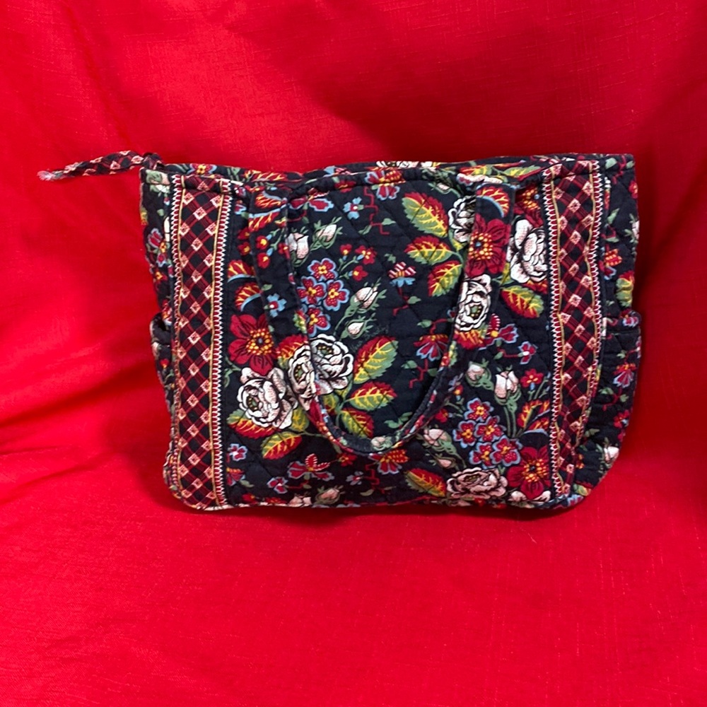 Vera Bradley Multicolored Floral 2-Handled Purse in Excellent Condition